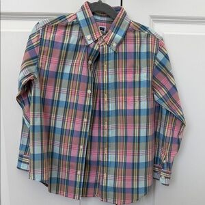 Janie and Jack Plaid Kids Shirt - Multicolor